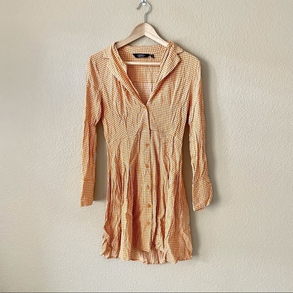 & OTHER STORIES Houndstooth Pleated Dress - Picture 2 of 4